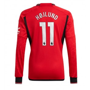 Manchester United Rasmus Hojlund #11 Domácí Dres 2023-24 Dlouhý Rukáv